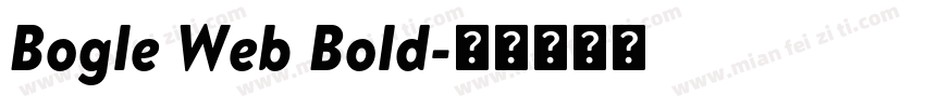 Bogle Web Bold字体转换